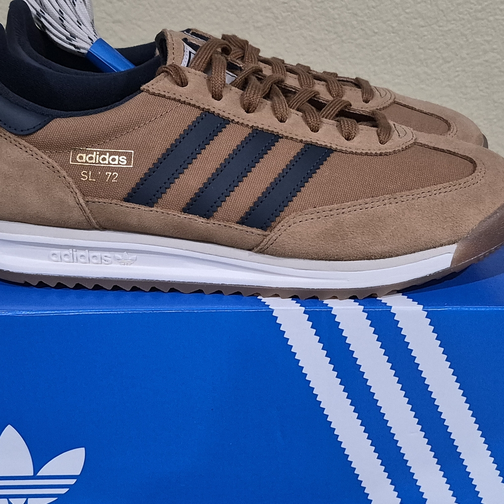 Adidas SL 72 RS Men's Brown/Blue Sneakers JR8770 Size 7.5 - Picture 3 of 6